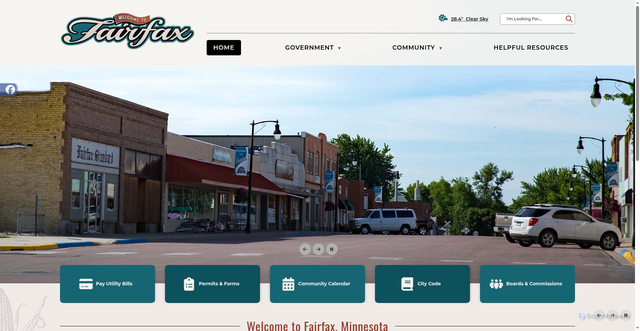 Security scan screenshot of https://fairfax-mn.gov/