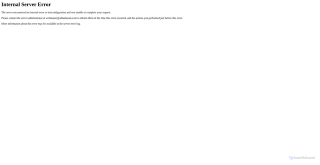 Security scan screenshot of https://albailassan.com