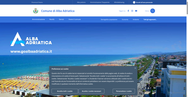 Security scan screenshot of https://www.comune.alba-adriatica.te.it