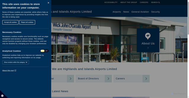 Security scan screenshot of https://www.hial.co.uk/