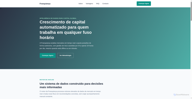 Security scan screenshot of https://www.franquianca.net/