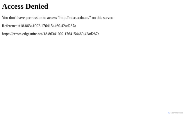 Security scan screenshot of https://misc.scdn.co/