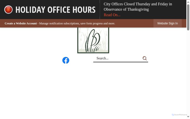 Security scan screenshot of https://www.belleplainemn.gov/