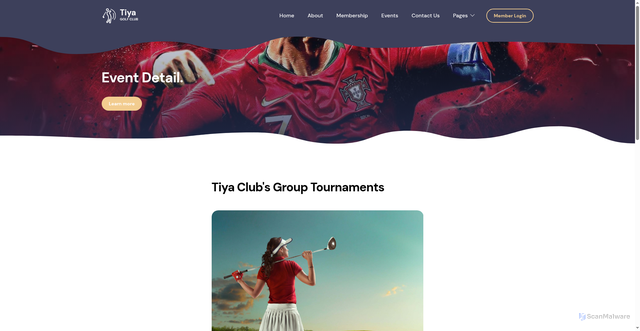 Security scan screenshot of https://bittradegame.club/event-detail.html