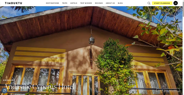 Security scan screenshot of https://www.timbuktutravel.com/hotel/andasibe-cyperus-hotel