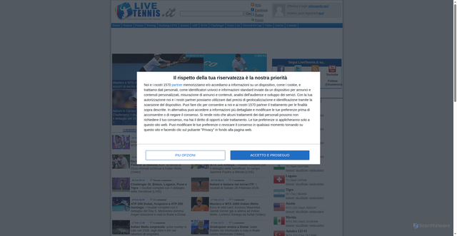 Security scan screenshot of https://www.livetennis.it