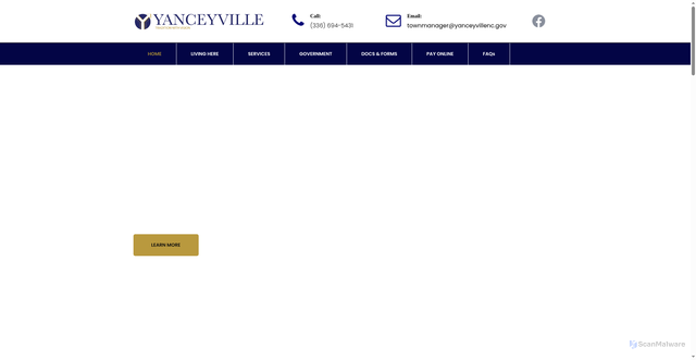 Security scan screenshot of https://yanceyvillenc.gov/
