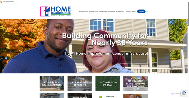 Security scan screenshot of https://www.homehq.org/