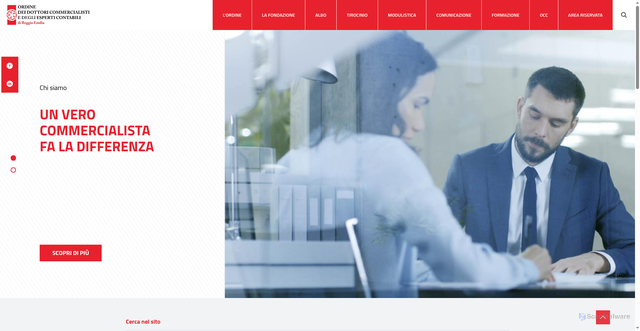Security scan screenshot of https://www.commercialisti.re.it