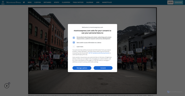 Security scan screenshot of https://www.montrosepress.com/news/telluride-ski-patrol-strikes-resort-closes/article_28bc42c5-3e41-4f5c-9516-1772a6ab8ef8.html