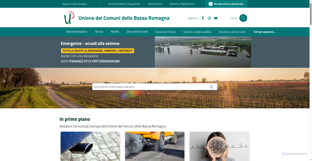 Security scan screenshot of https://www.labassaromagna.it/