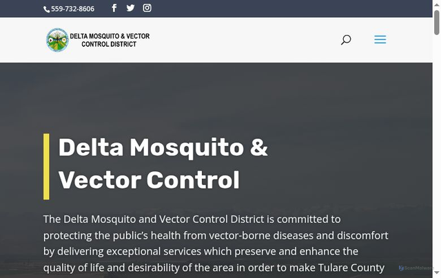 Security scan screenshot of https://deltamvcd.gov/