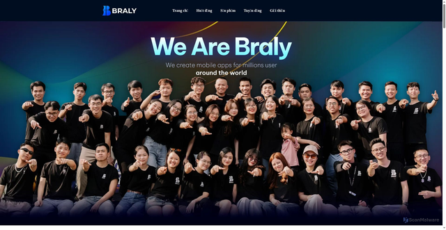 Security scan screenshot of https://bralyvn.com