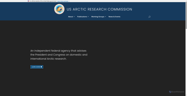 Security scan screenshot of https://arctic.gov/