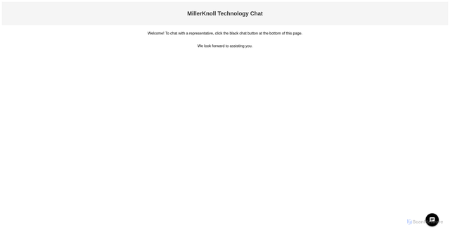 Security scan screenshot of https://it-chat.millerknoll.com