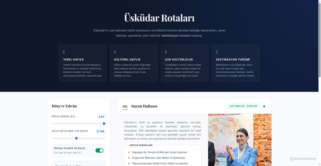 Security scan screenshot of https://uskudarrotalari-obs0euntni.edgeone.app/