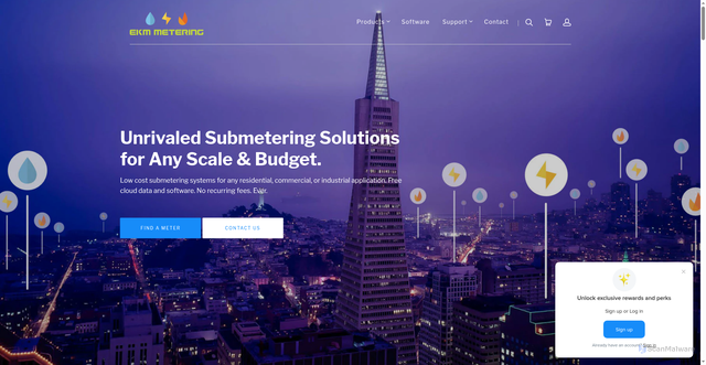 Security scan screenshot of https://ekmmetering.com