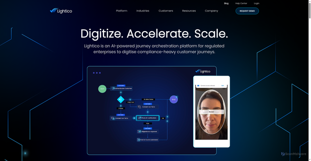 Security scan screenshot of https://www.lightico.com