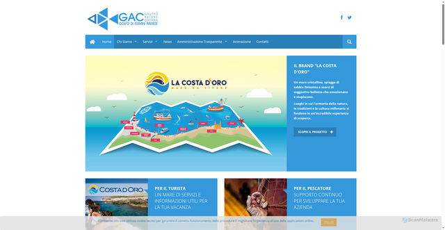 Security scan screenshot of https://www.gacgolfoditermini.it/