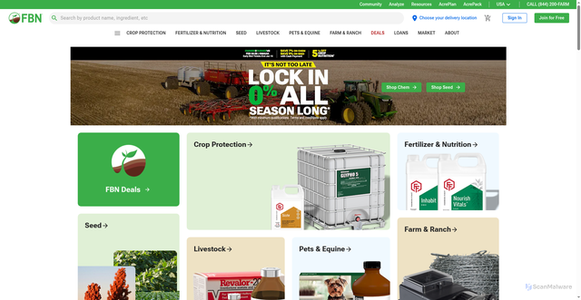 Security scan screenshot of https://www.fbn.com