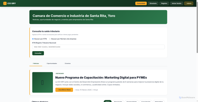 Security scan screenshot of https://ccisry-demo-7vuh1mtzk3.edgeone.app/MVP.html