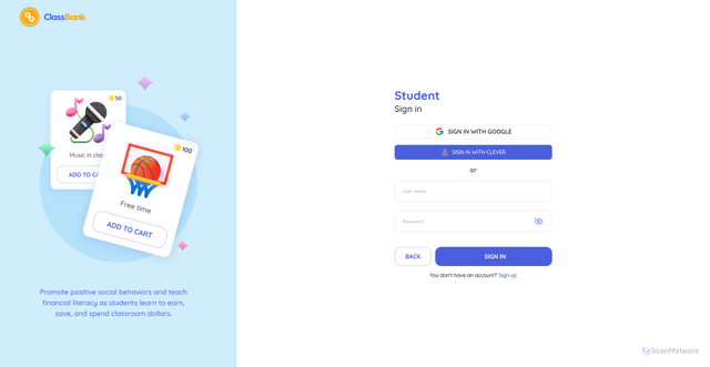 Security scan screenshot of https://student.classequity.com