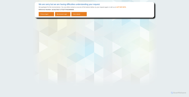 Security scan screenshot of https://myaccountrwd.allstate.com/anon/account/login
