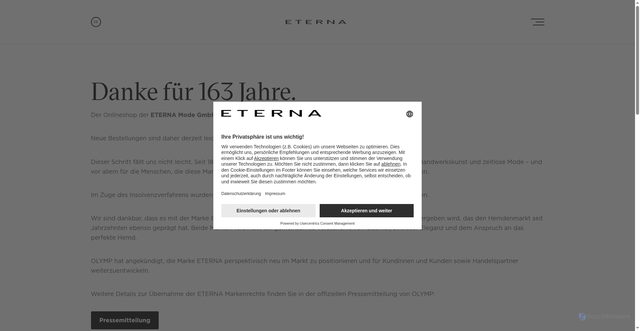 Security scan screenshot of https://eterna.de