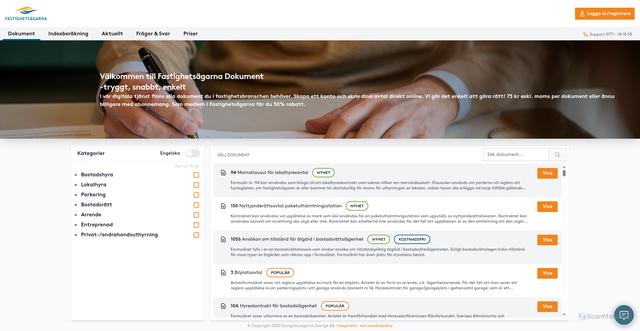 Security scan screenshot of https://app.fastdok.se/