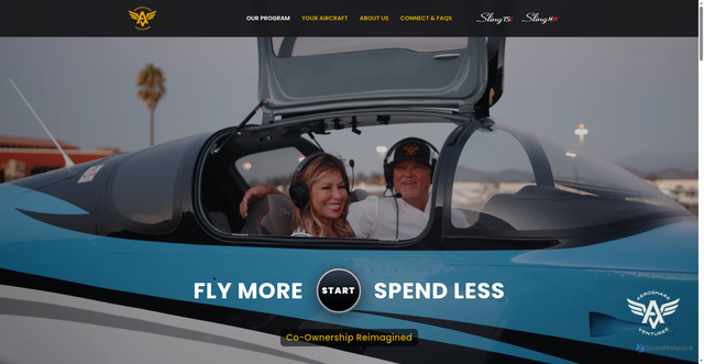 Security scan screenshot of https://aeroshare-ventures.com/