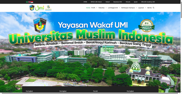 Security scan screenshot of https://umi.ac.id