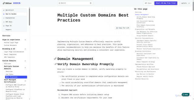 Security scan screenshot of https://ssojet-docs.pages.dev/en/how-to-guides/branding/custom-domains/multiple-custom-domains/best-practices/