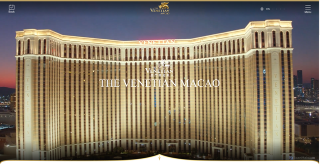 Security scan screenshot of https://www.venetianmacao.com/