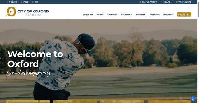 Security scan screenshot of https://www.oxfordal.gov/