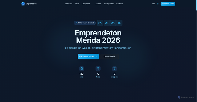 Security scan screenshot of http://emprendeton.global/