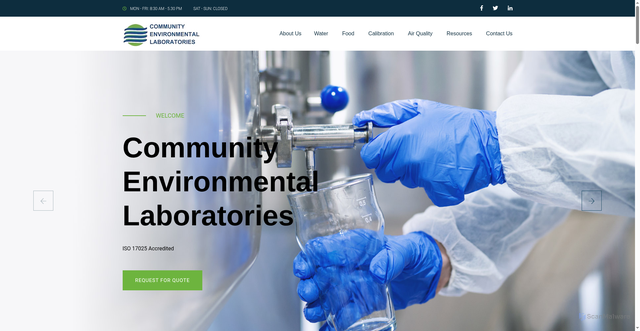 Security scan screenshot of https://www.watertestinglabs.com/