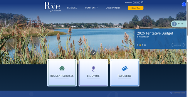 Security scan screenshot of https://www.ryeny.gov/