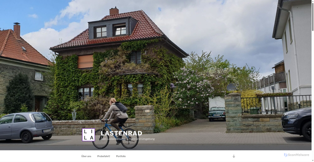 Security scan screenshot of https://lila-lastenrad.de