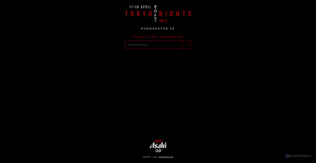 Security scan screenshot of http://tokyonightsasahisuperdry.com/