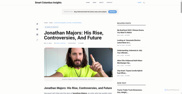 Security scan screenshot of https://smart.columbus.gov/columbus-news/jonathan-majors-his-rise-controversies-and-future-1764797844