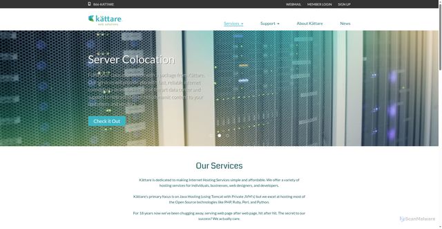 Security scan screenshot of https://kattare.com