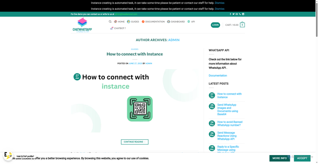 Security scan screenshot of https://chatwhatsapp.in/author/admin/