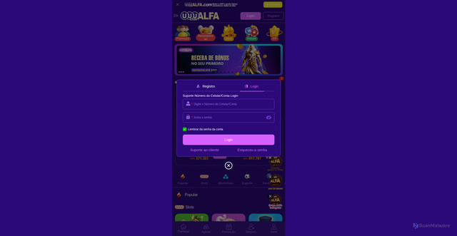 Security scan screenshot of http://uuu-alfa.vip/