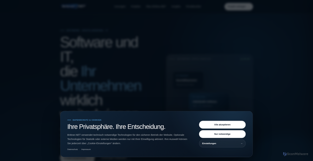 Security scan screenshot of https://brittner.net