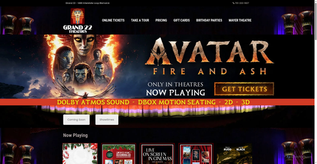 Security scan screenshot of https://grandtheaters.com/