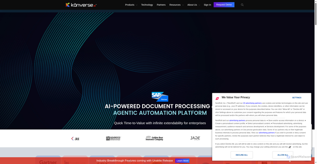 Security scan screenshot of https://kanverse.ai