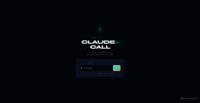 Security scan screenshot of https://www.claudecall.org/