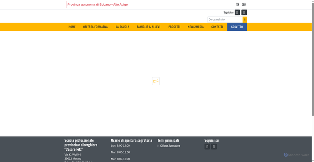 Security scan screenshot of https://www.ritz.fpbz.it/