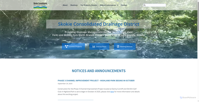 Security scan screenshot of https://skokiescdd.gov/