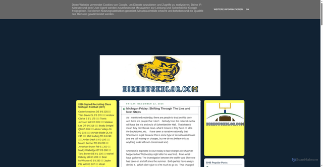 Security scan screenshot of https://www.bighouseblog.com/